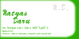 matyas daru business card